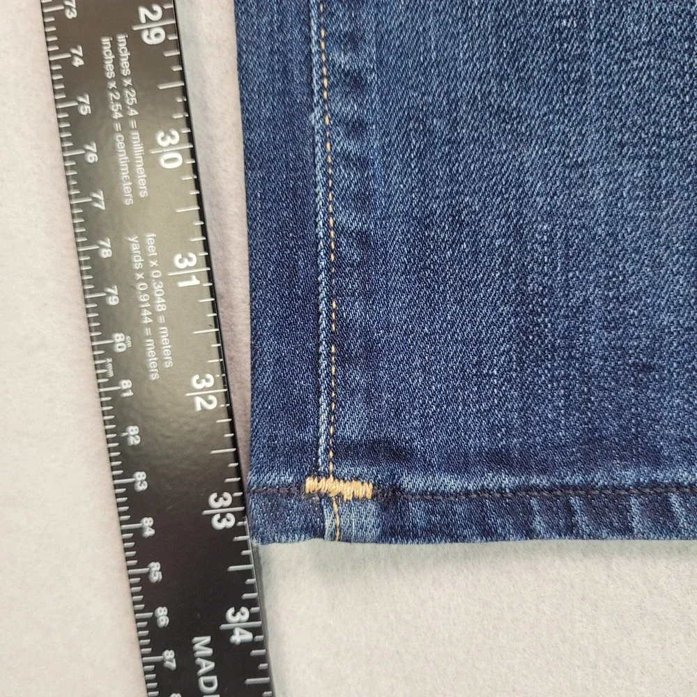 True Religion Mens Geno Slim Straight Jeans Dark Wash Denim Size 33 Made in USA